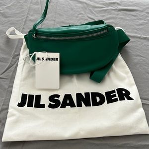 Jil Sander green belt bag